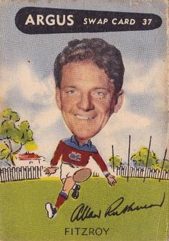 1954 Argus Football Swap Cards #37 Alan Ruthven Front